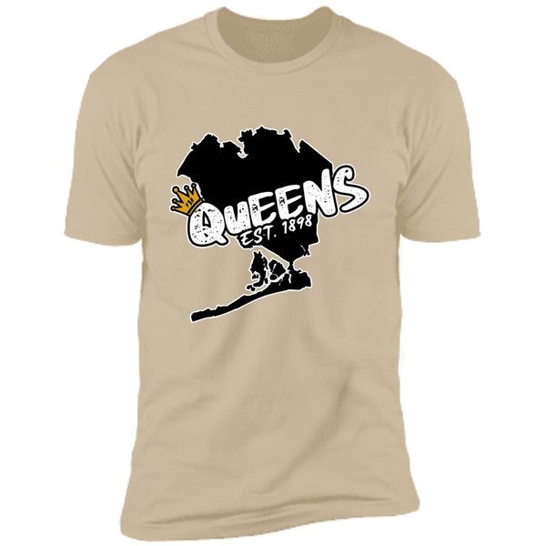 Queens Map EST. 1898 Premium Short Sleeve T-Shirt