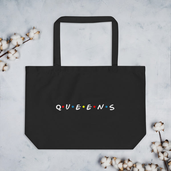 Friends of Queens Large Organic Tote Bag