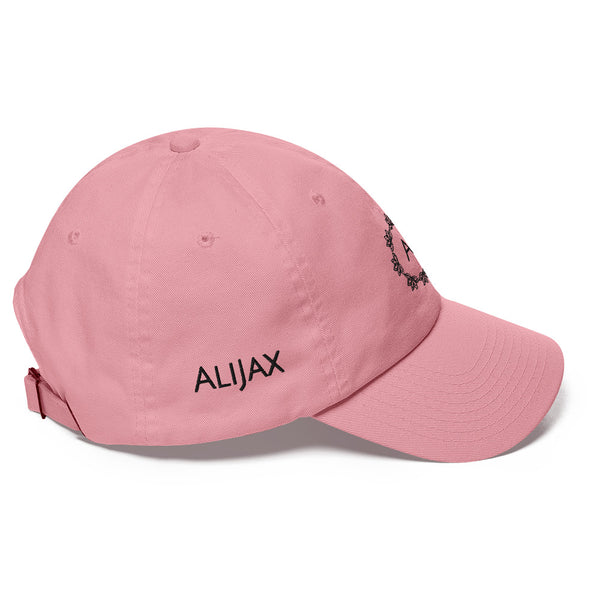 Alijax Side logo White Dad hat