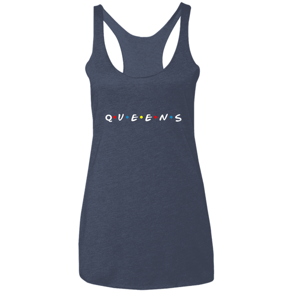 Friends of Queens Ladies' Triblend Racerback Tank