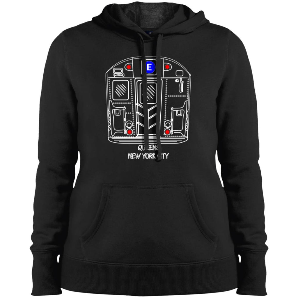 Queens E-train Front Ladies' Pullover Hoodie Sweatshirt