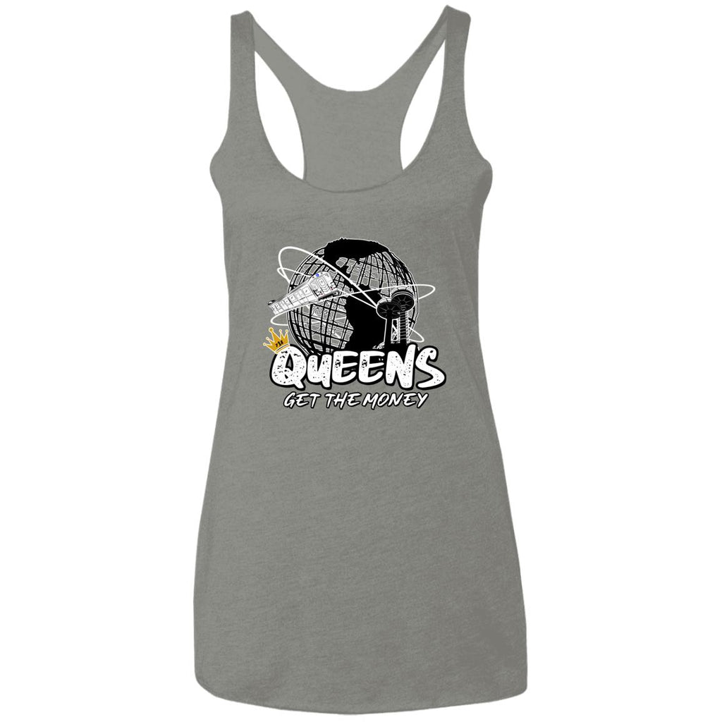 QGTM Unisphere Ladies' Triblend Racerback Tank