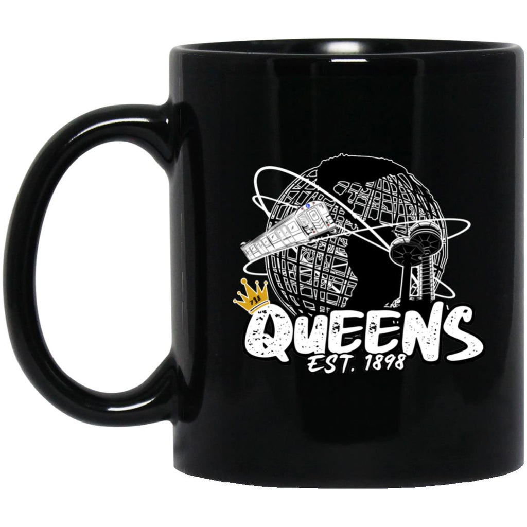 Queens Unisphere EST. 1898 Black Mug