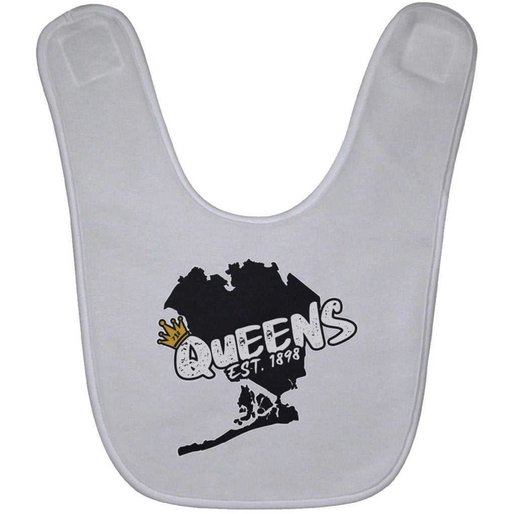 Queens Map Baby Bib