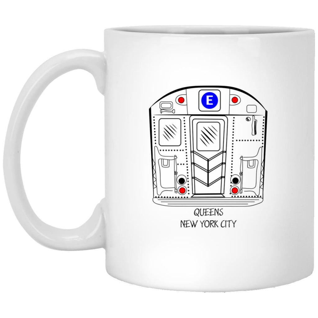 Queens Etrain White Mug