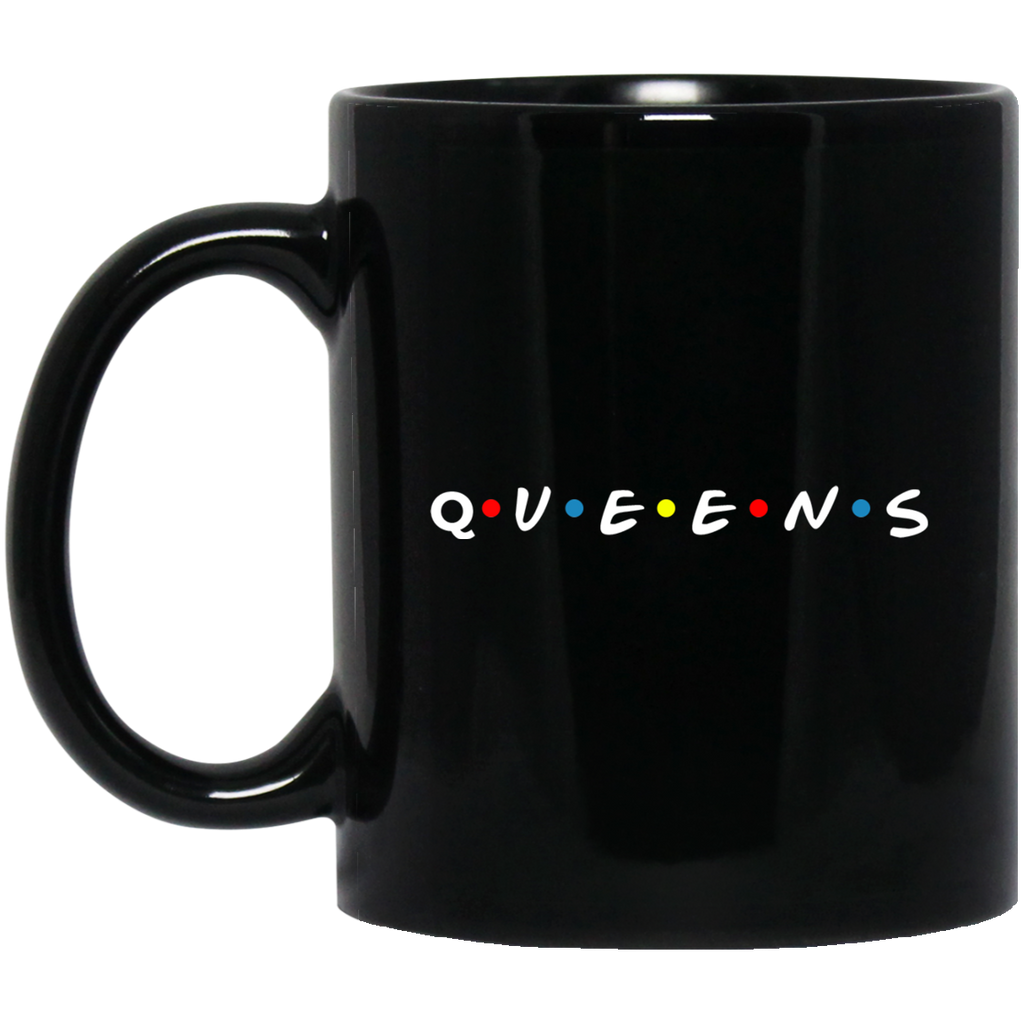 Friends of Queens Black Mug