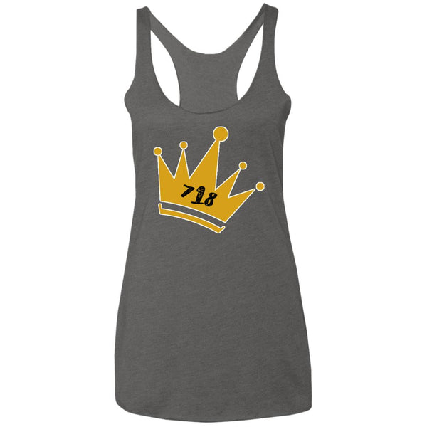 718 Crown Ladies' Triblend Racerback Tank