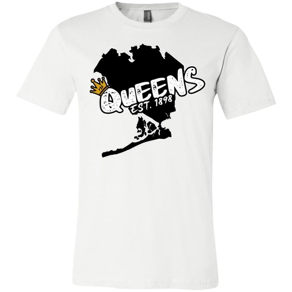 Queens Map Youth Jersey Short Sleeve T-Shirt