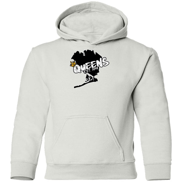 Queens Map Youth Pullover Hoodie