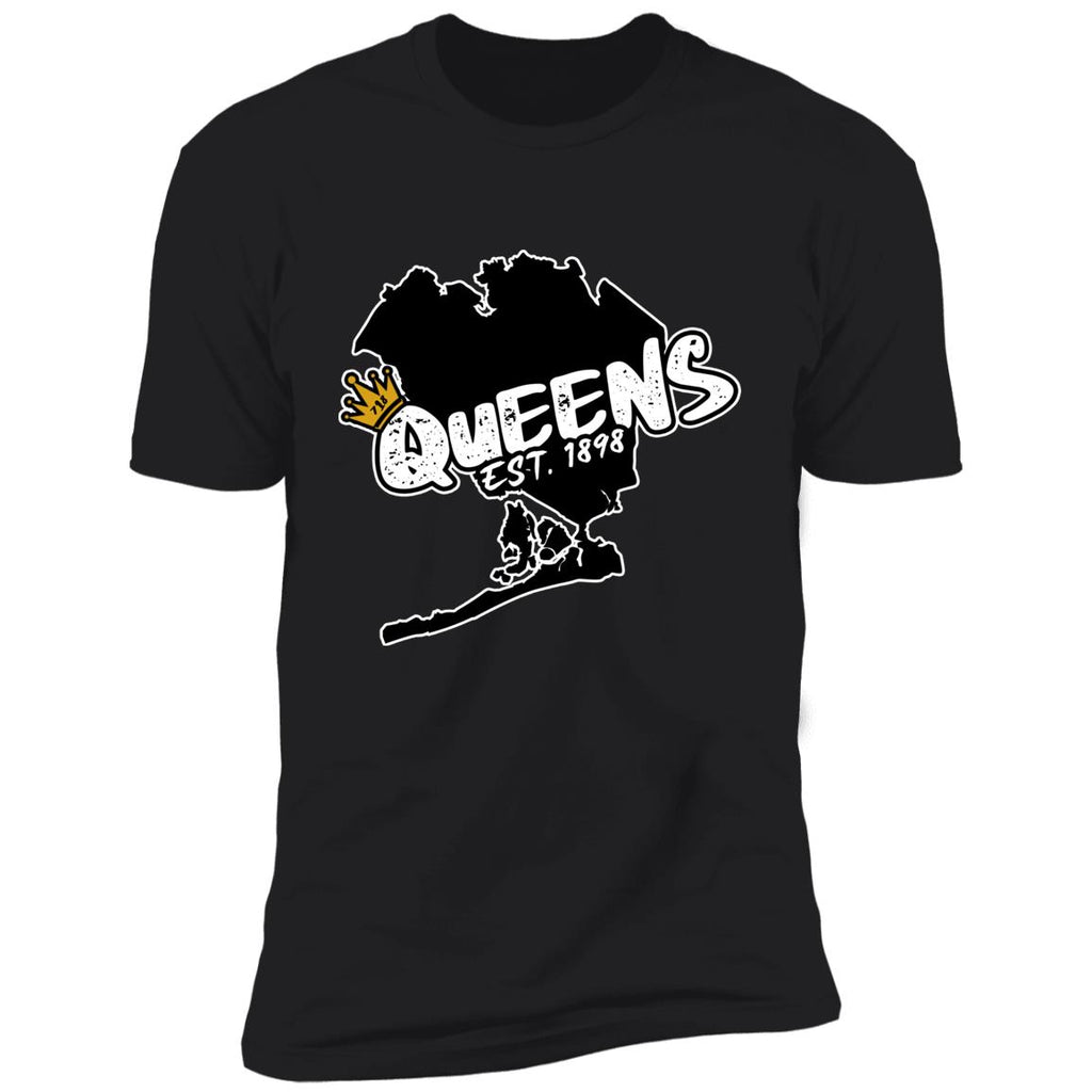 Queens Map EST. 1898 Premium Short Sleeve T-Shirt