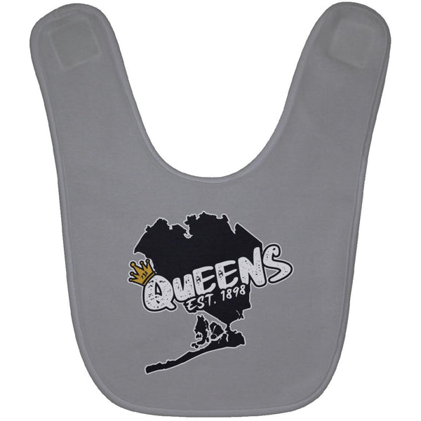 Queens Map Baby Bib