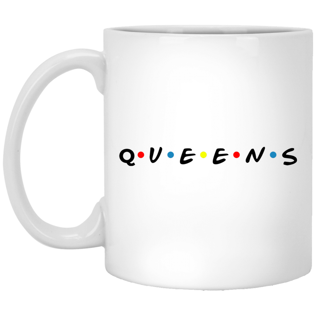 Friends of Queens White Mug