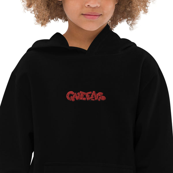 Queens Red Kids fleece hoodie