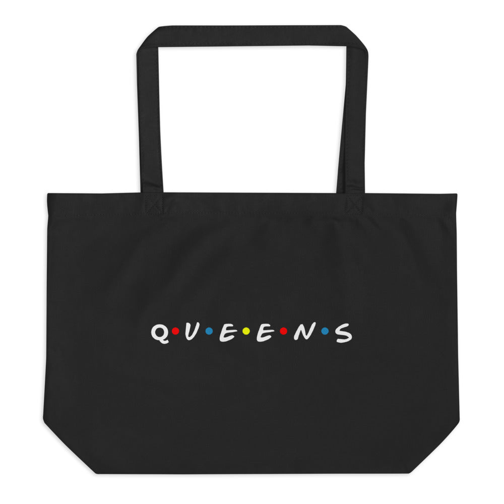 Friends of Queens Large Organic Tote Bag