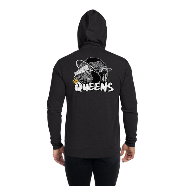 Queens Unisphere - 718 Crown Unisex zip hoodie