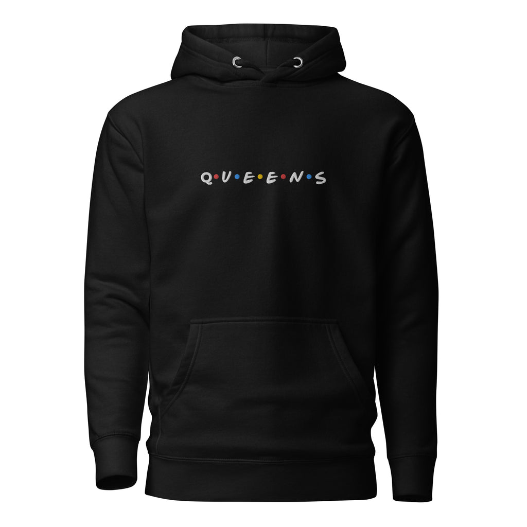 Friends of Queens Embroidery Unisex Hoodie