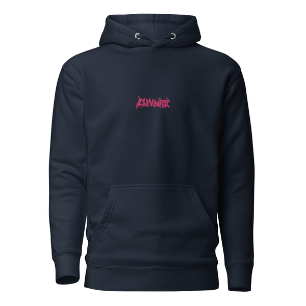 Elmhurst Pink Embroidery Unisex Hoodie