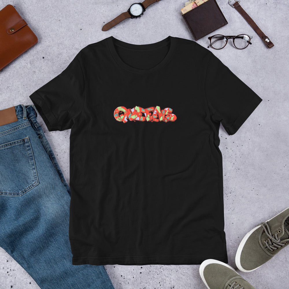 Queens Floral Red Unisex t-shirt