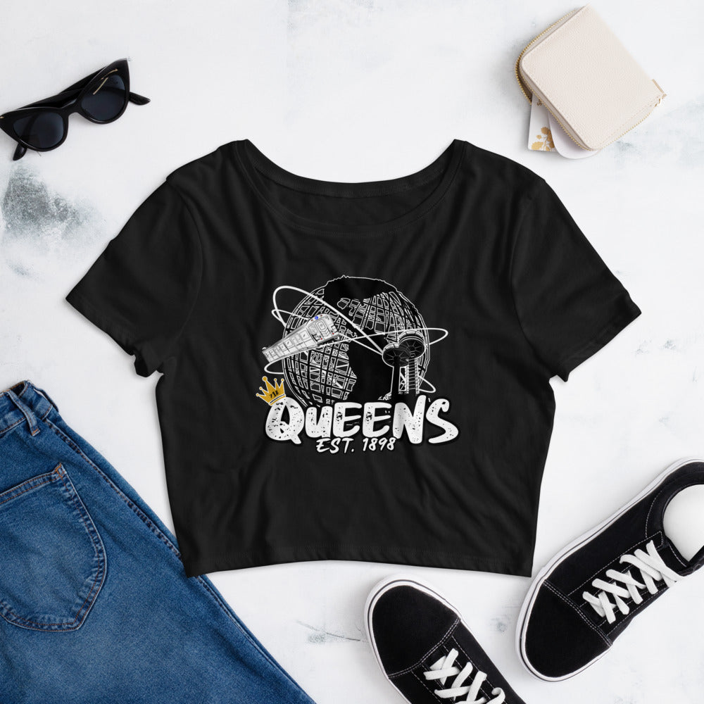 Queens Unisphere EST. 1898 Women’s Crop Tee
