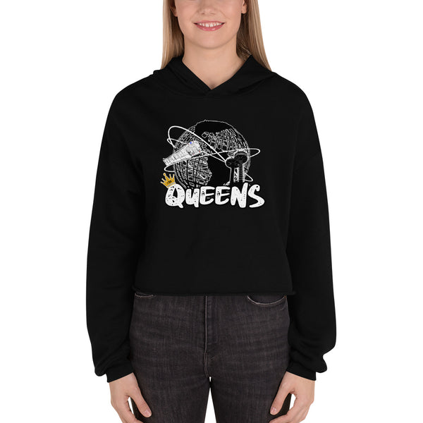 Queens Unisphere Crop Hoodie