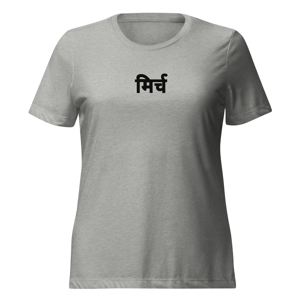 Mirch in Hindi Black Women’s relaxed tri-blend t-shirt